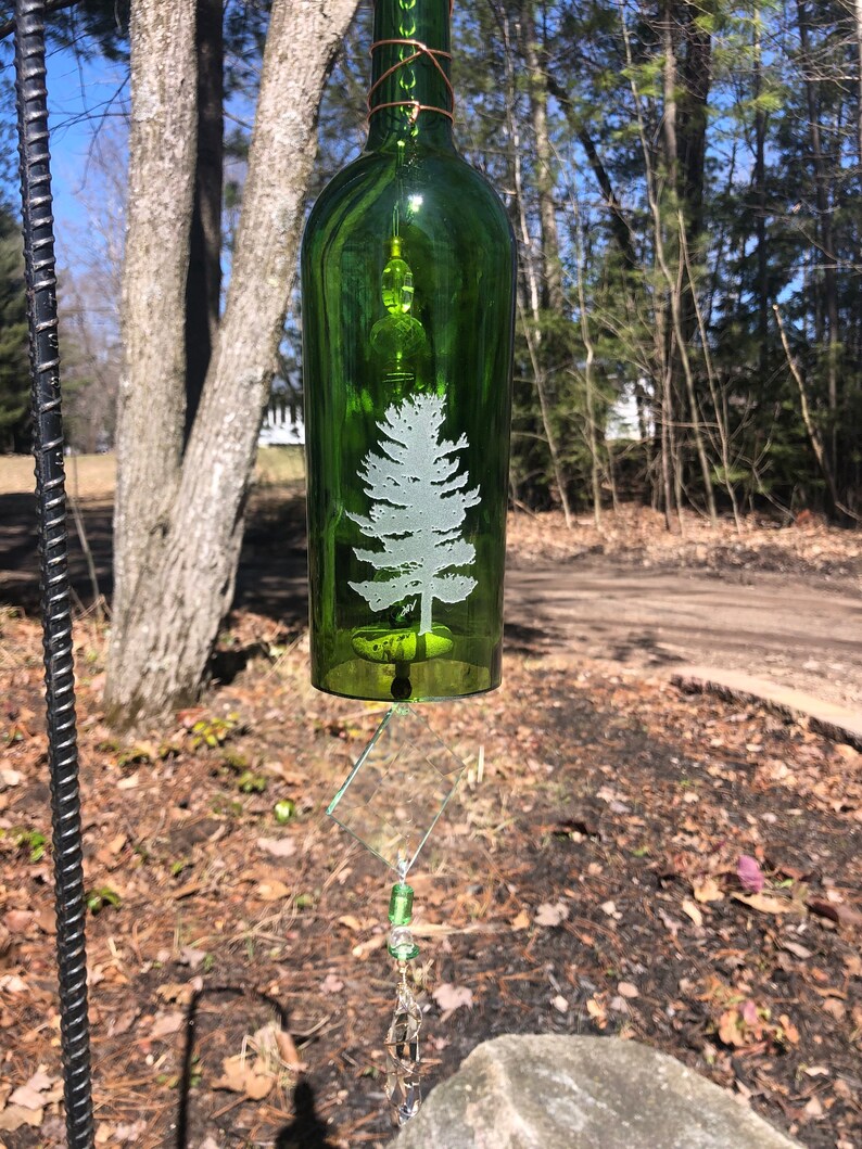 Pine art bottle chime