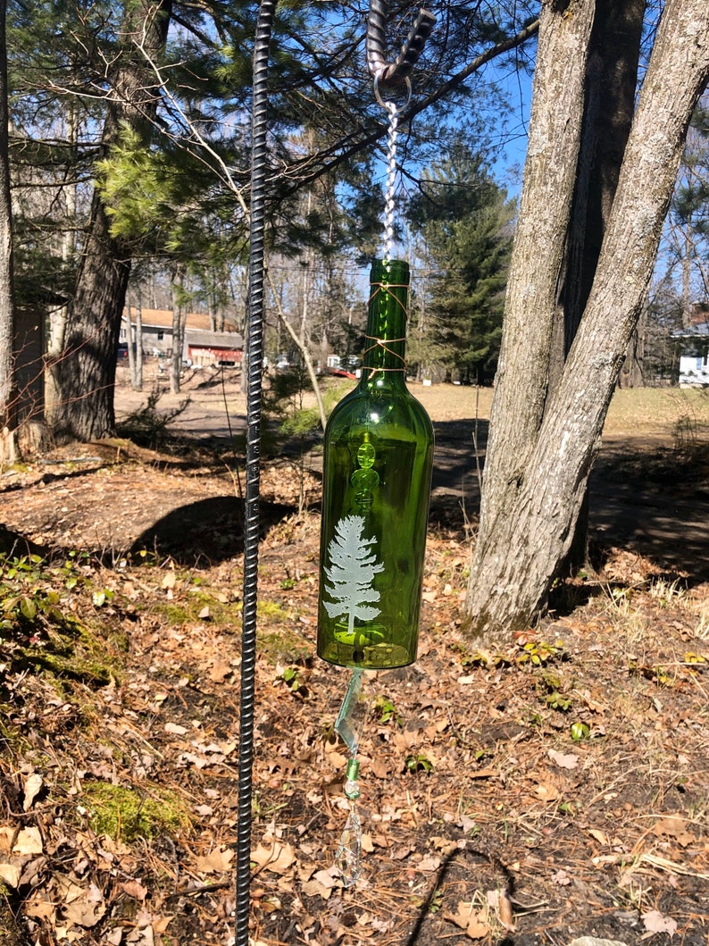 Pine art bottle chime