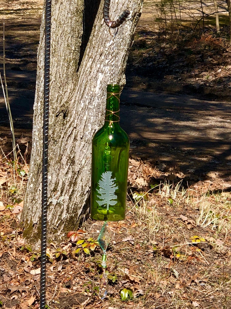 Pine art bottle chime