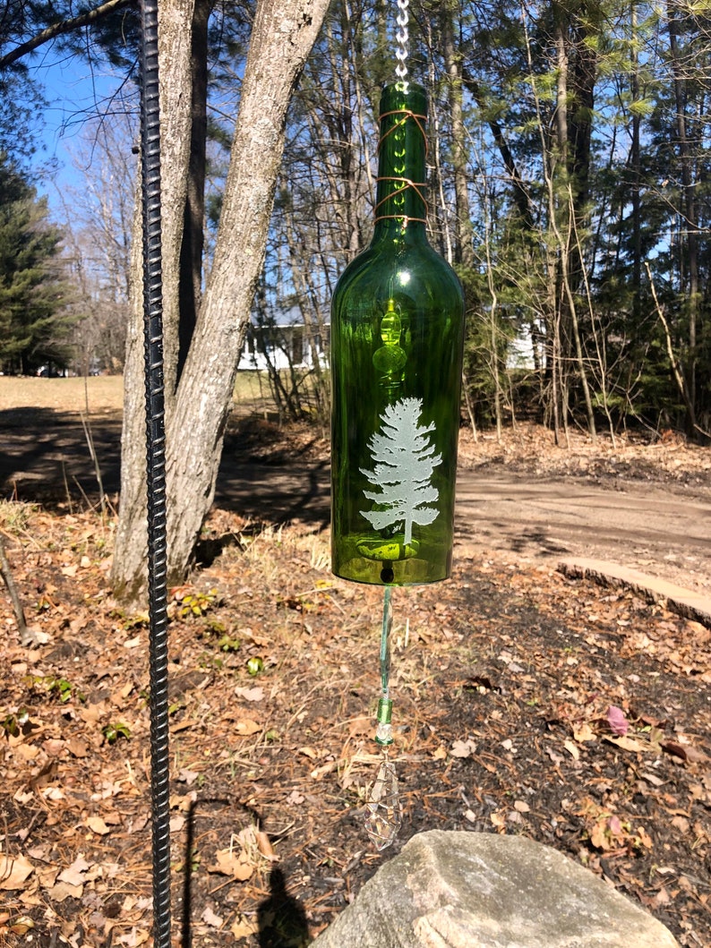 Pine art bottle chime