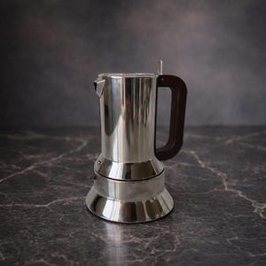 Vintage Alessi 9090 Espresso Coffee Maker 6 Cups – Richard Sapper – Compasso d’Oro Winner – MoMA Collection – Iconic Italian Design Stainles