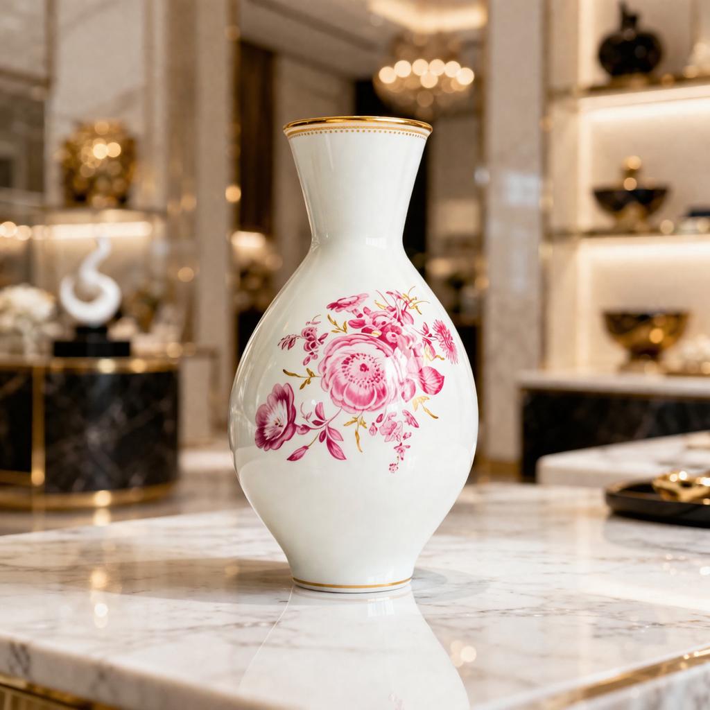 Meissen floral vase