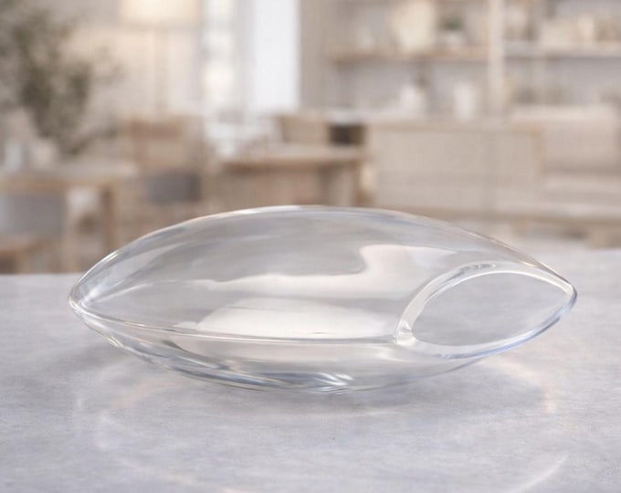 Featured listing image: Markku Salo Iittala Aava Art Glass Vase - Sculpture Signed Finnish Design Vintage 1999 Scandinavian Glass Modern Decor Collectible