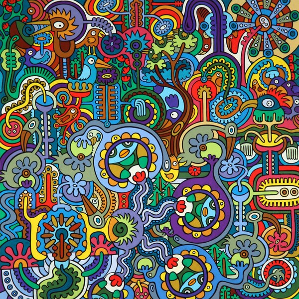 "Pájaro amante" 7 de 50 la impresión Giclée de edición limitada