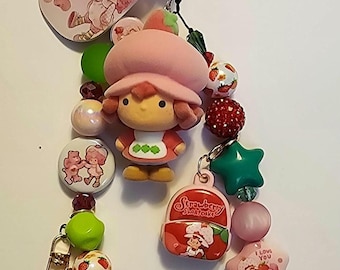Strawberry shortcake Bag charm