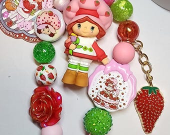 Strawberry Shortcake Bag charm