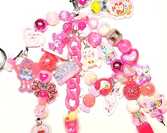 Pink born in the 80's Bag charm