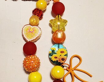 Heart/ butterfly Bag charm