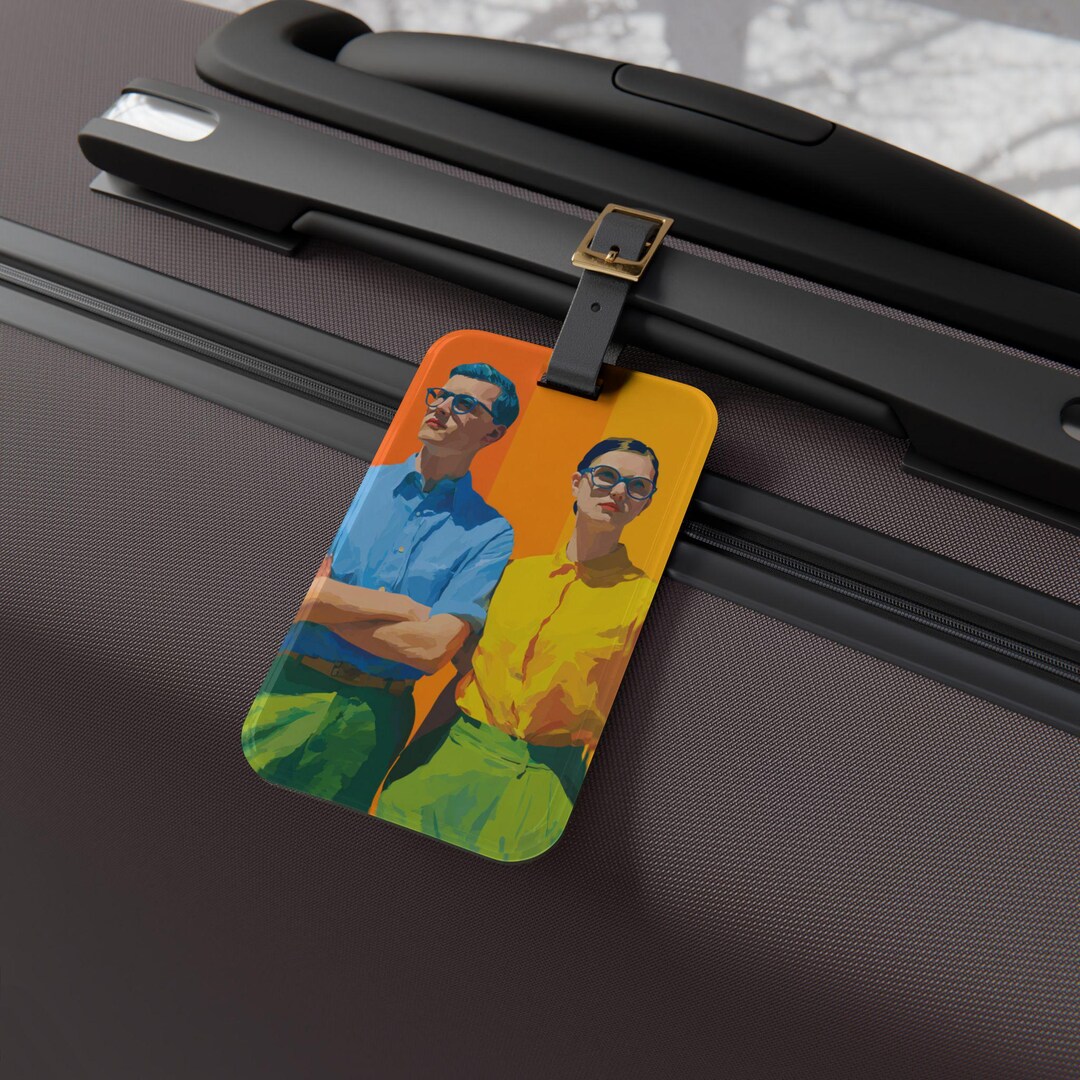 Study Tag Files Double Face Study Luggage Tag, Ideal Gift for Travelers, Unique Bag Tag ...