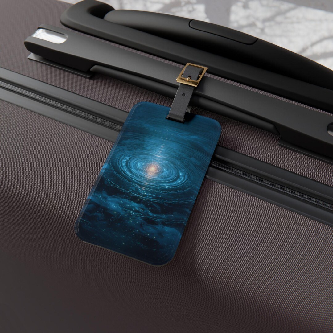 Tidal Rune Ancient Tidal Runes Luggage Tag, Ideal Gift for Travelers, Unique Bag ...