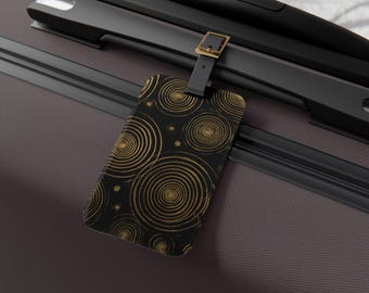 Etiqueta de bagagem Raindance Impression, presente ideal para viajantes, etiqueta de bagagem exclusiva, acessório de aeroporto, itens essenciais divertidos para férias, ideia de presente de Natal