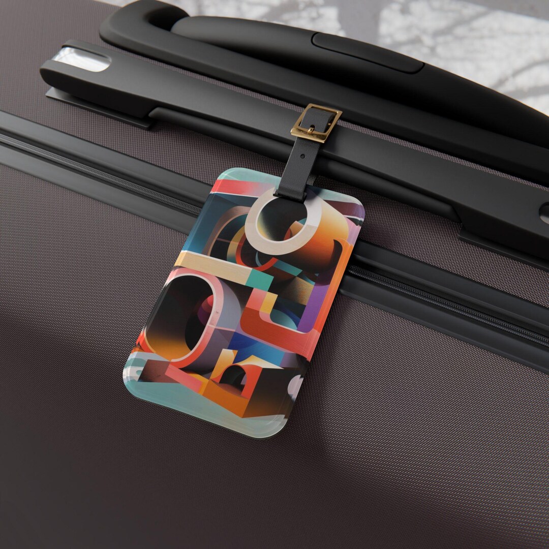 Impossible Shapes Luggage Tag, Ideal Gift for Travelers, Unique Bag Tag ...