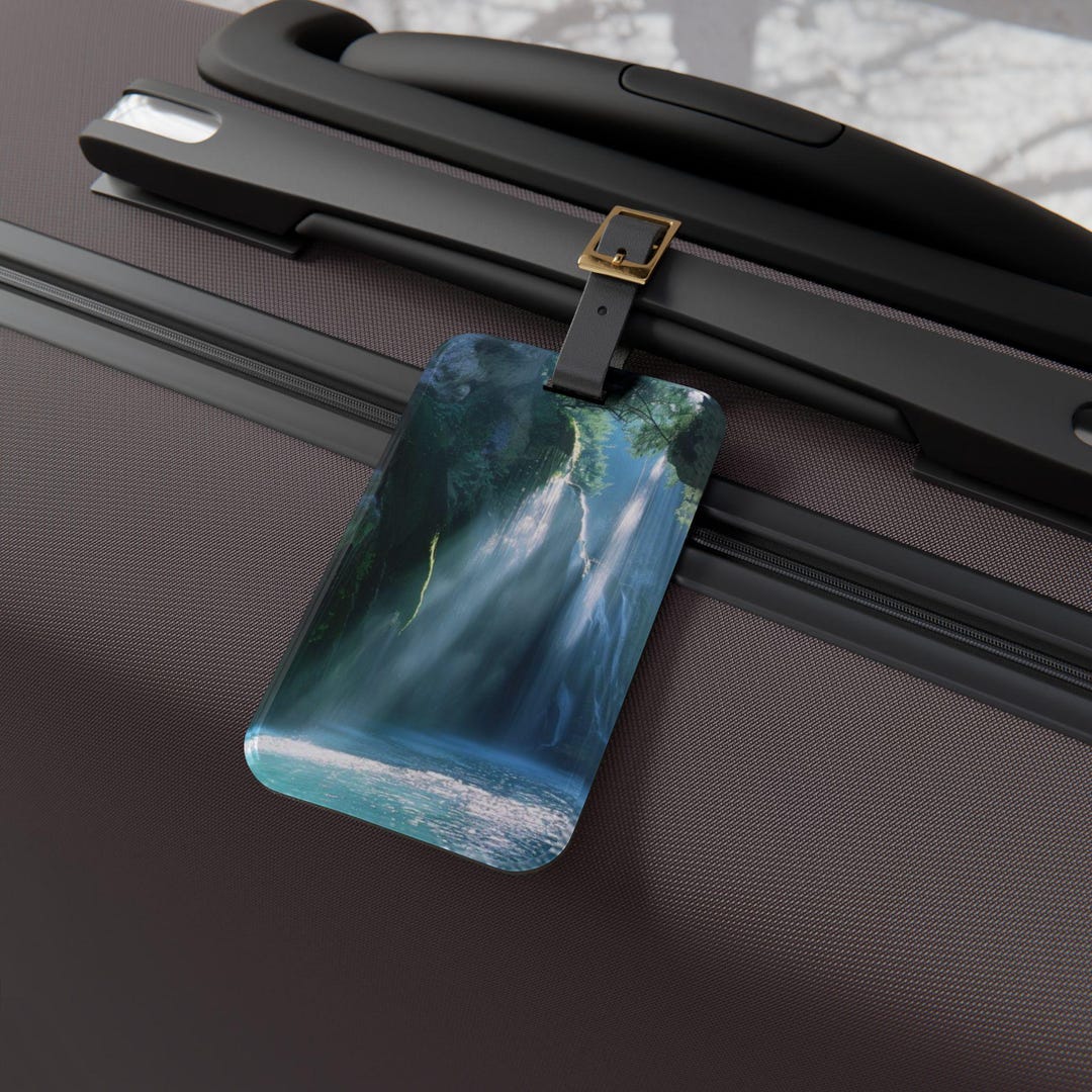 Waterfall Tag Pull Magical Waterfalls Luggage Tag, Ideal Gift for Travelers, Unique Bag ...