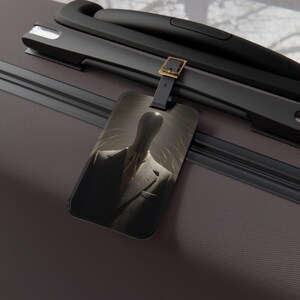 Etiqueta de bagagem com manequim vazio, presente ideal para viajantes, etiqueta de bagagem exclusiva, acessório de aeroporto, item essencial para férias, ideia de presente de Natal.