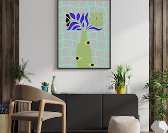 Blumenvase Wand Design.