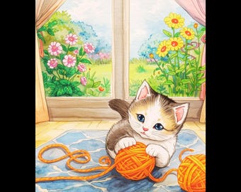 Kätzchen mit blauen Augen