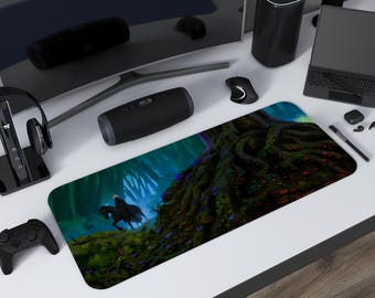 Tapis de jeu noir Riders of the Nine Nazgul MTG Playmat Tapis de bureau de jeu TCG Play