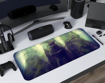 Gandalf le tapis de bureau gris Le Seigneur des anneaux Tapis de souris Shire Hobbit The Shire Tapis de souris Tapis de bureau Fantasy plus grand tapis de jeu esthétique
