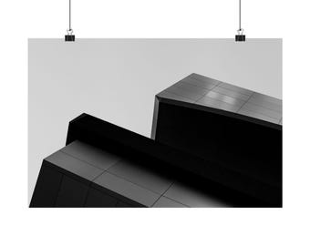 Modern Abstract Building Photography Poster | Matte Horizontal Poster