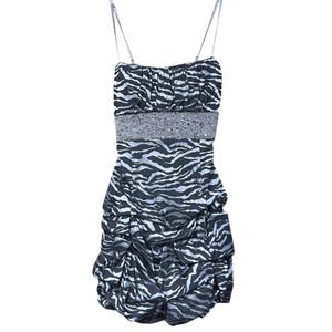 navy blue dress for baby girl Pink Zebra Print Dress - Festival Inspired Y2K Fashion | Black Lace |  Summer Strappy Dress