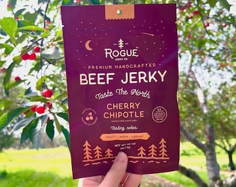 Rogue Jerky Cherry Chipotle Beef Jerky, Minimally Processed, 2 oz