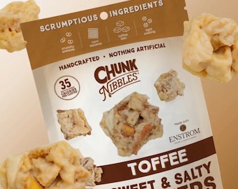 Chunk Nibbles Toffe Sweet & Salty Clusters Peanut-Free Handcrafted 120.5g