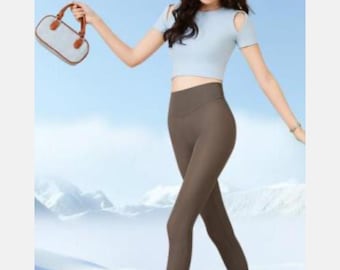 Ultra-Thin Milk Skin Leggings Women - Barbie Pants Sheer Smooth Stretch Tights | Gray / Black / Beige | Sizes M - 2XL