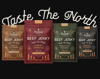 Variety Pack Rogue Jerky Co. Beef Jerky Tastes the Outdoors 56.7g