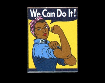 We (Black) Can Do It! pin  [F-BCDI]