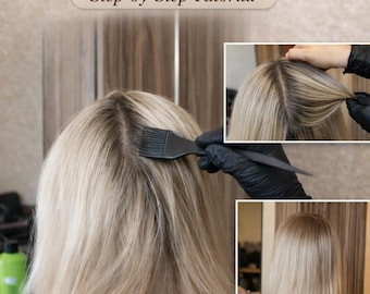 Haarfarbe zu Hause mit professionellem Farbstoff, gleichmäßiger Farbe, kein Gelb, Ergebnis in Salonqualität