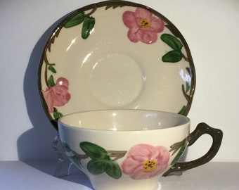 vintage Franciscan Desert Rose cup & saucer Made in England