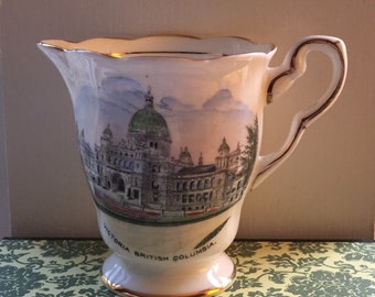 vintage creamer Victoria B.C. Royal Stafford bone china