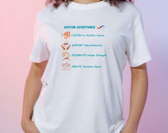 Autism Acceptance Shirt, Awareness T-Shirt, Neurodiversity Support Design (Digital Download)