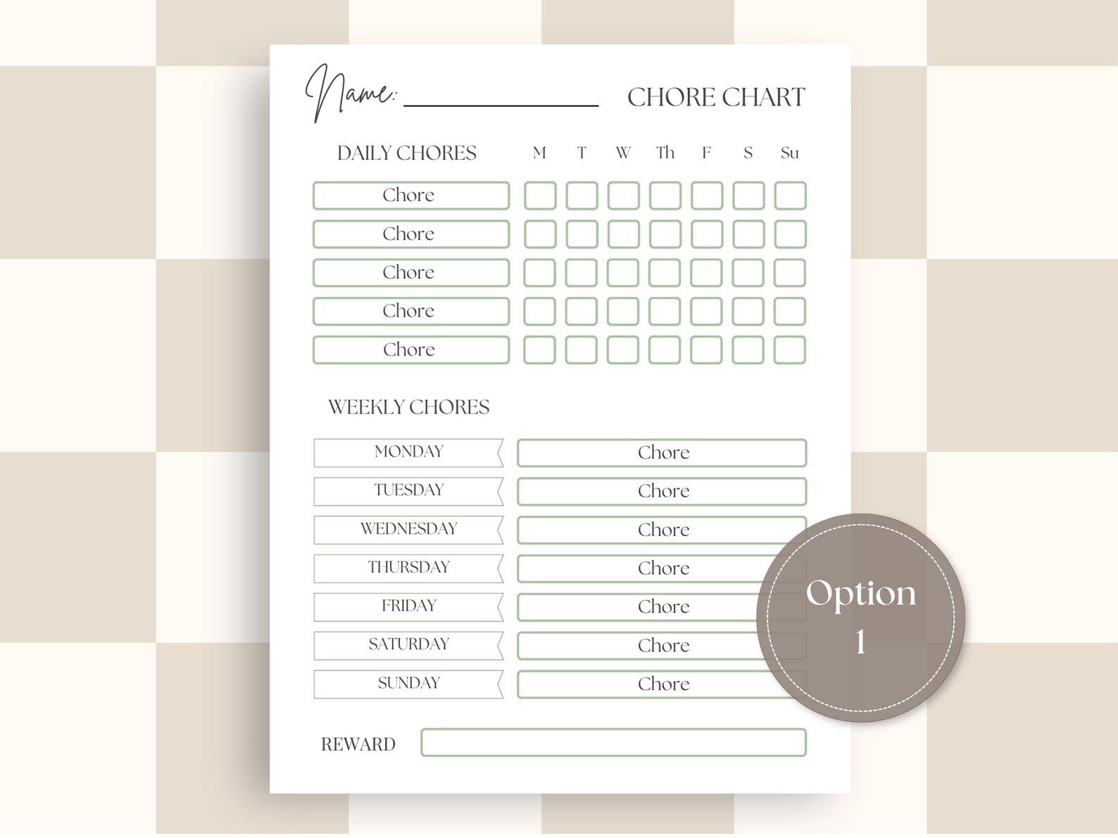 Editable Weekly Chore Chart Kids Teens Tweens Pre-teens, Daily and ...