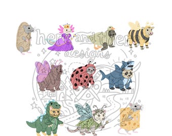 Lámina de diseños de animales extraños / Descarga digital Permiso para tatuar