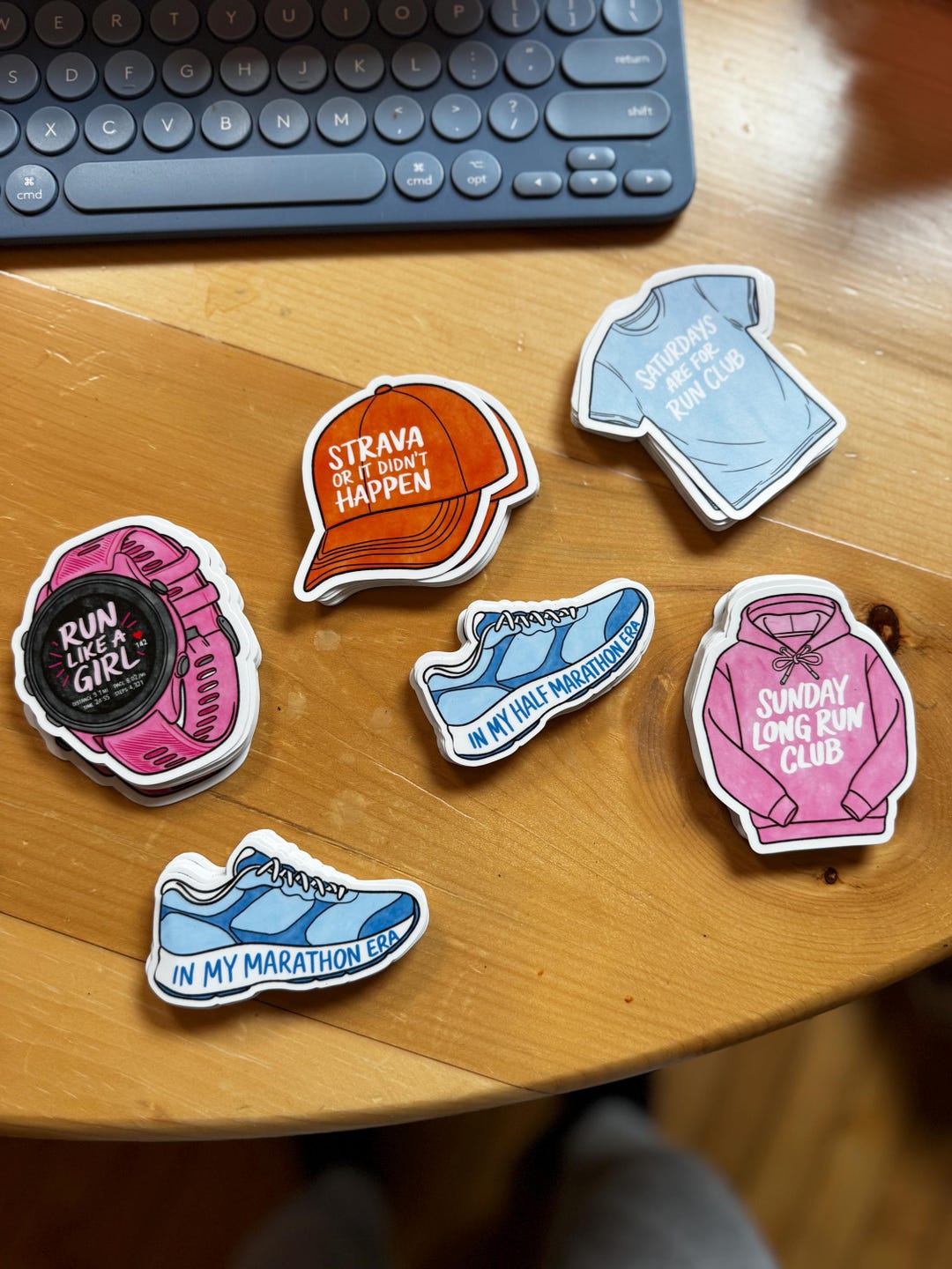 Run Sticker Design Running Sticker Collection | Marathon Era Sticker, Run Club Sticker ...