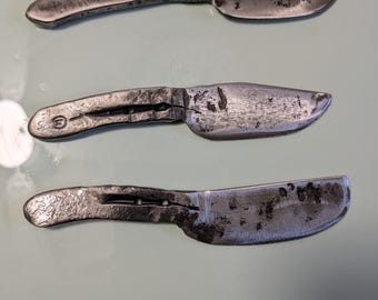 Hand forged horseshoe knife