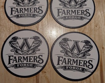 Four pack Farmers Forge cup coaster