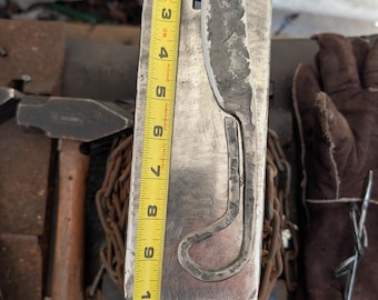 Handforged knife from railroad Spike