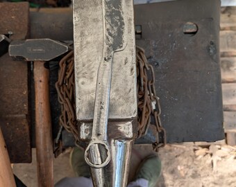 Hand forged 24 mm wrench knife