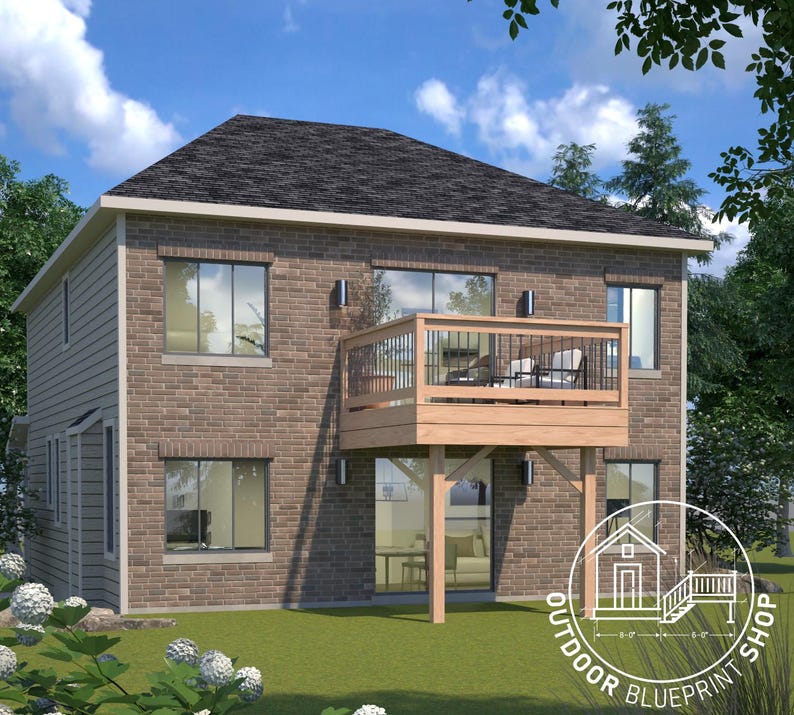 Raised Deck 10x10 Plans | Contractor Ready Blueprint | Instant PDF ...