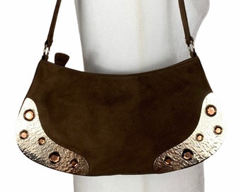 Y2K Escada Bejeweled Baguette Bag