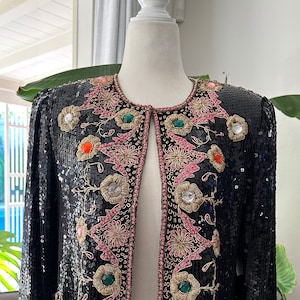 Vintage Beaded Evening Jacket