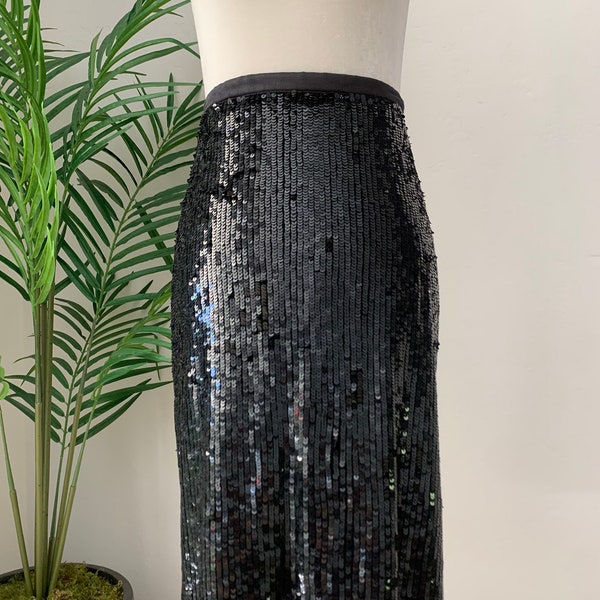 Long Sequin Skirt - Etsy