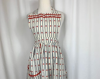 Apple Print Dress Etsy