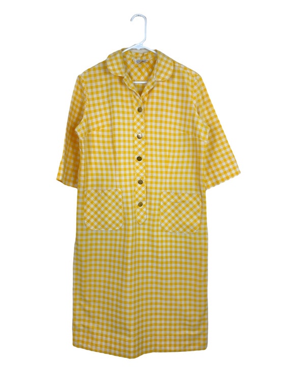 Vintage Gingham Shirt Dress Gem