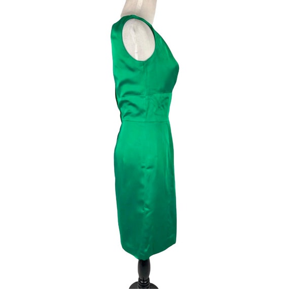 Vintage Emerald Green Silk Wriggle Dress - image 3