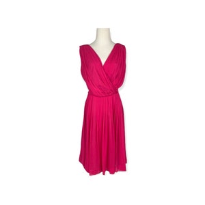 Vintage Lilli Diamond Fuchsia Fit and Flare Party Dress