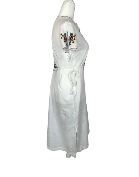 Vintage Indian Embroidered Cotton Dress - image 3