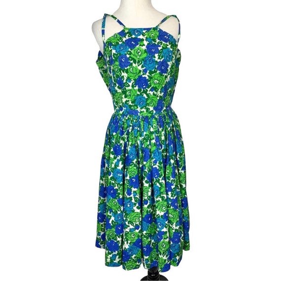 50’s Rose Print Fit and Flare Sundress. - image 2